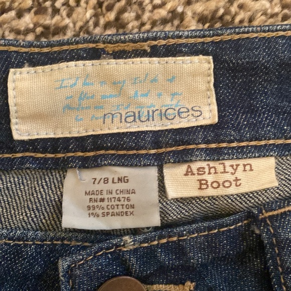 Maurices Ashlyn boot jeans size 7/8 Long - Picture 5 of 12